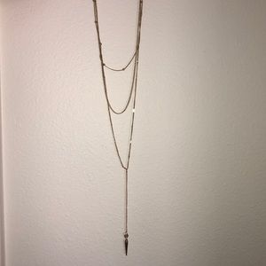 Layered gold necklace